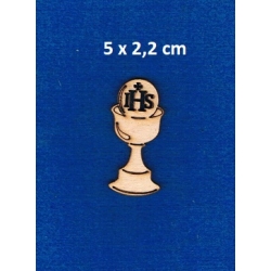 Kielich , Komunia ,IHS /   5x2,2cm / SKLEJKA #3mm